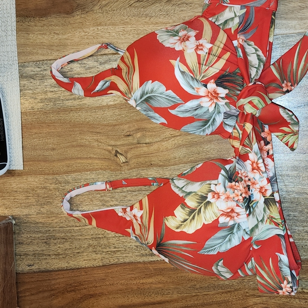 Red Floral Bikini - Picture 3 of 7